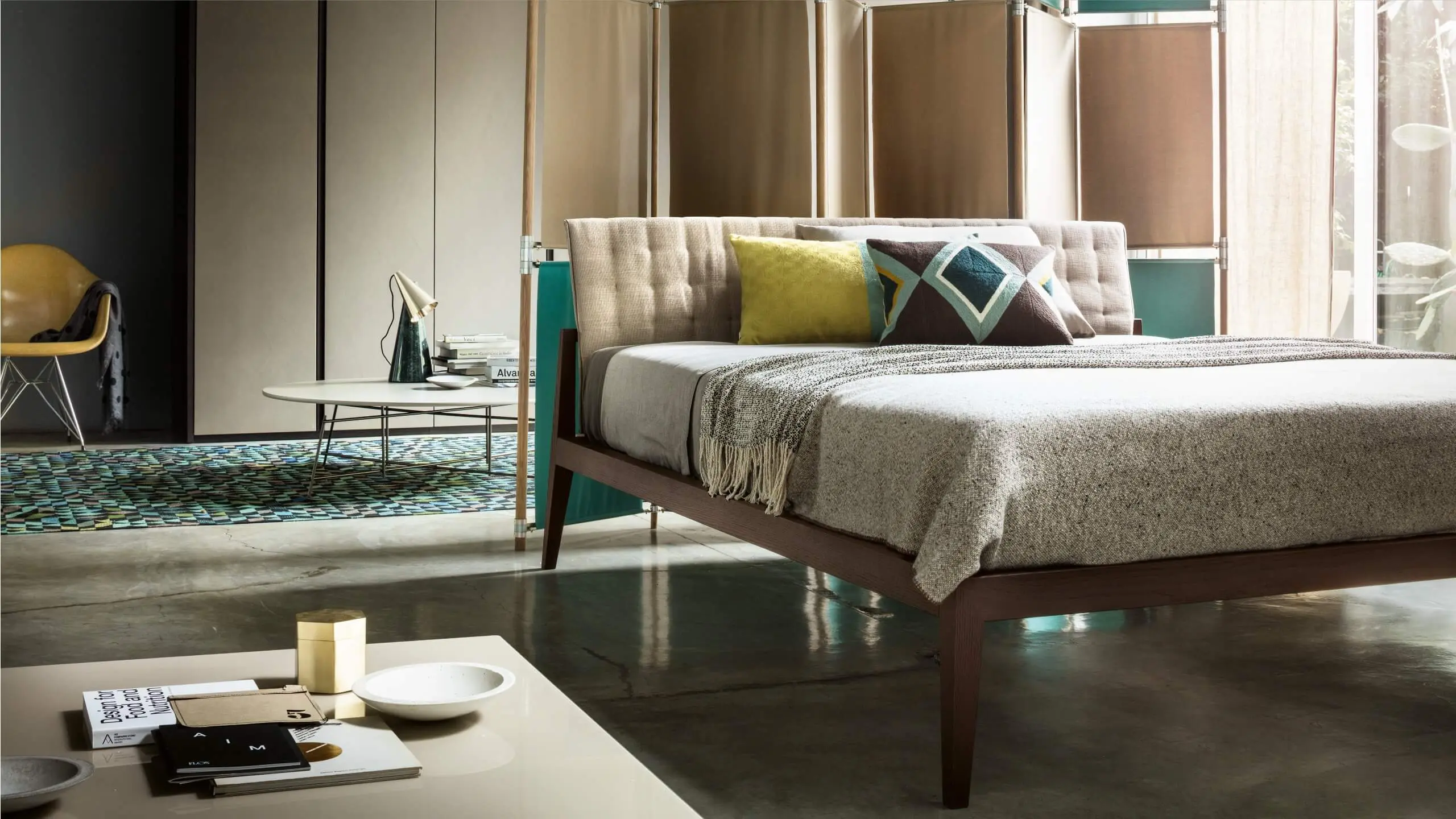 Camera da letto con progetto integrato